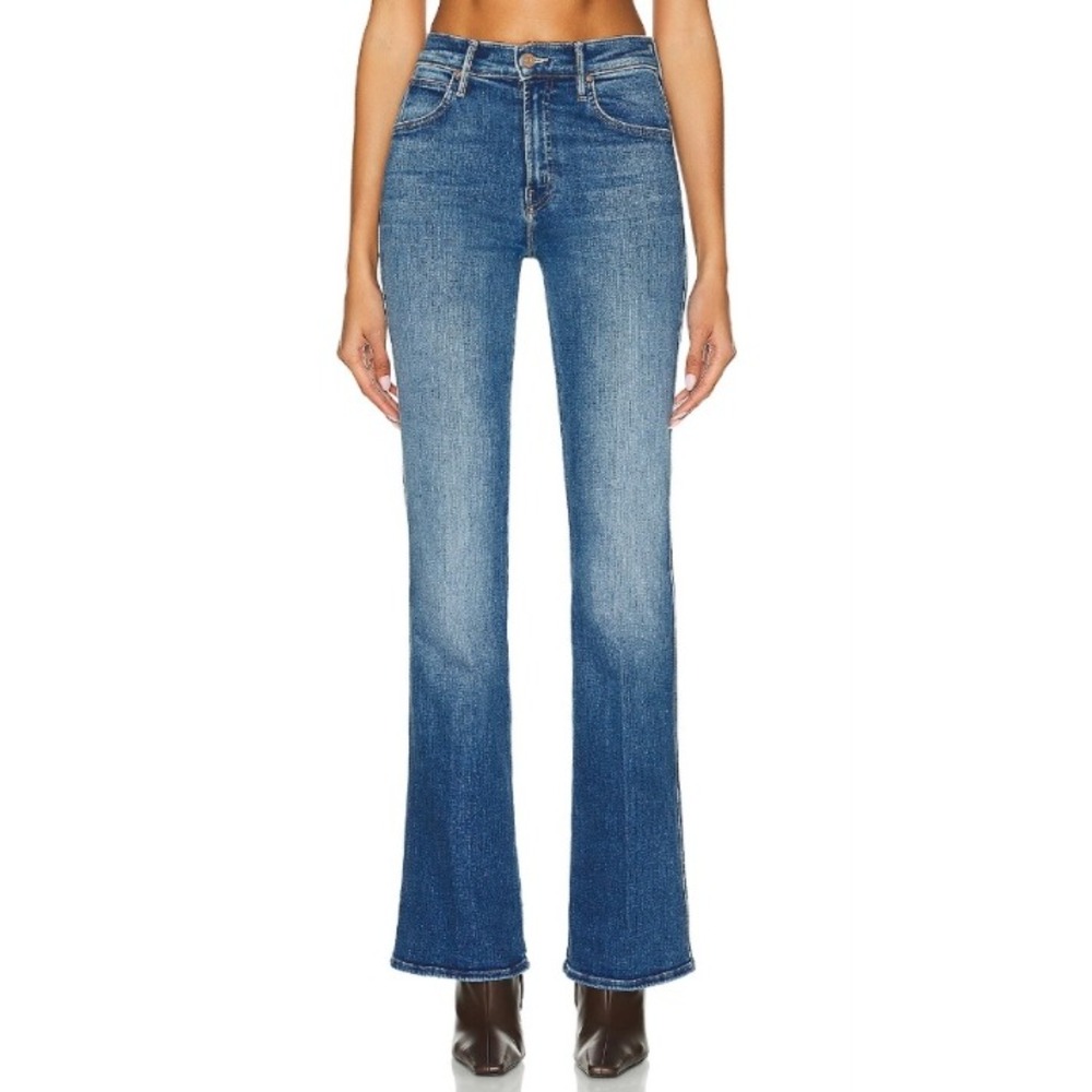 Mother Desperado Heel Jeans Work Hard Play Hard Women Size 25 High Rise Denim